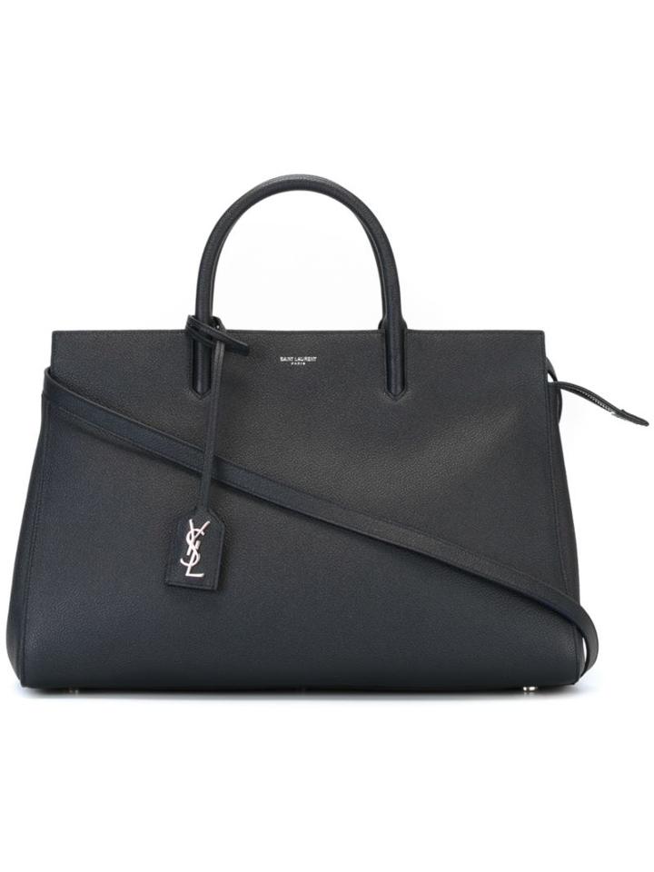 Saint Laurent Small 'rive Gauche' Tote, Women's, Blue