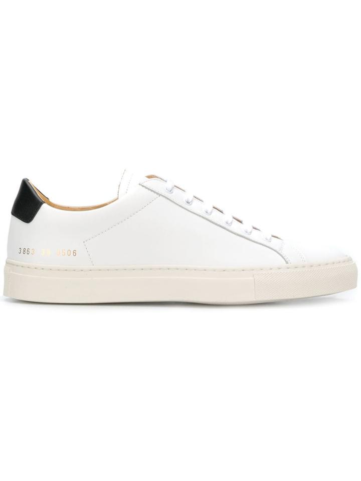 Common Projects Achilles Contrast Heel Sneakers - White
