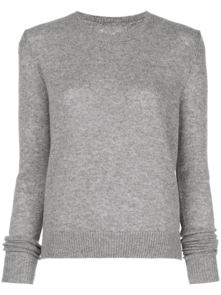 The Elder Statesman Crew-neck Cashmere Jumper - Grey