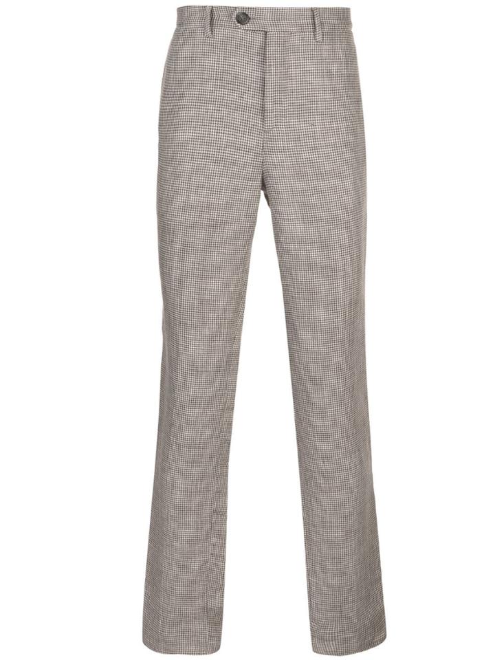 Brunello Cucinelli Houndstooth Trousers - Brown