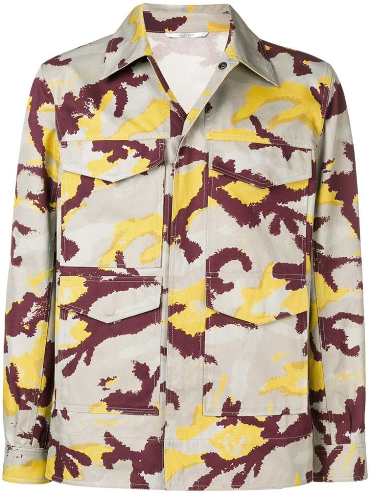 Valentino Camouflage Jacket - Yellow