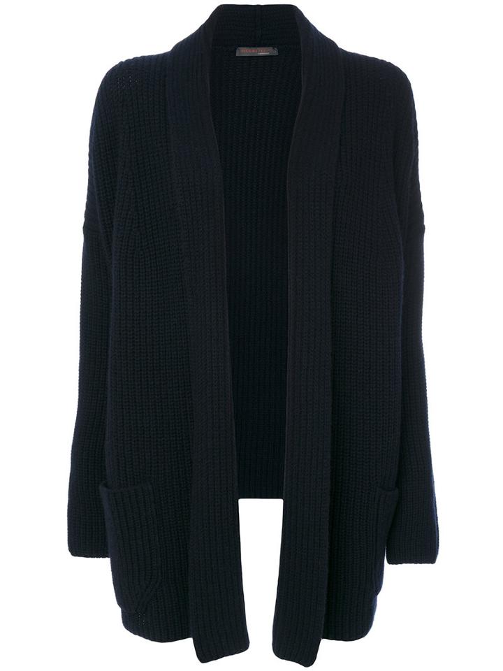 Incentive! Cashmere - Oversized Cardi-coat - Women - Cashmere - S, Blue, Cashmere