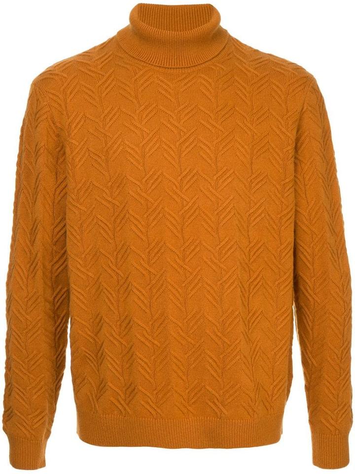 D'urban Turtle Neck Jumper - Orange
