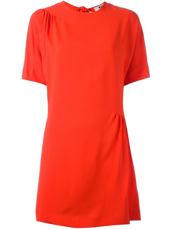Msgm Ruched Detail Dress