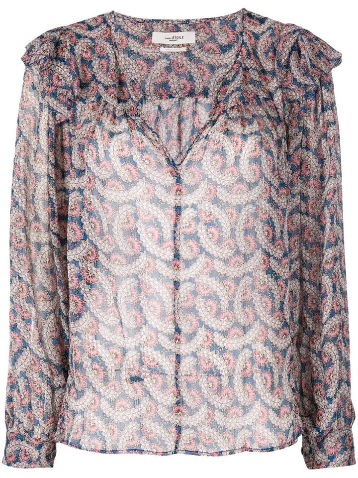 Isabel Marant Étoile Frilled Blouse - Blue