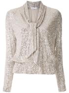 Nk Blow Maiara Sequinned Blouse - Silver