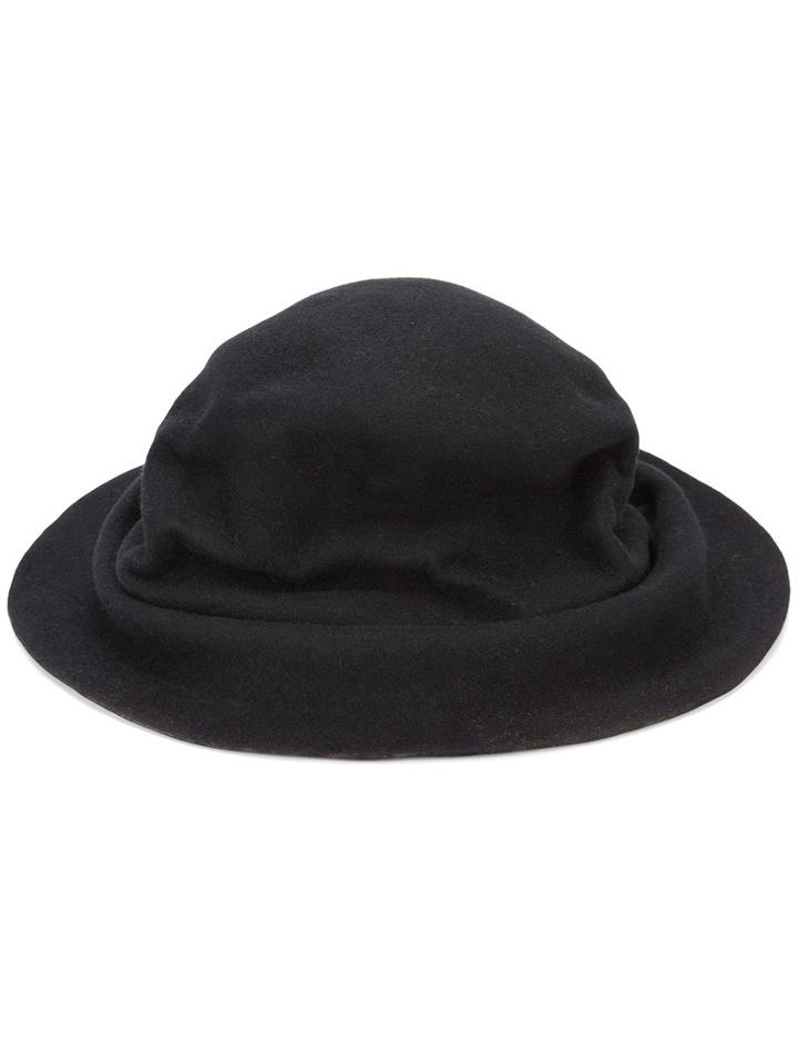 Horisaki Design & Handel - Easy Burnt Hat - Unisex - Rabbit Felt - One Size, Black, Rabbit Felt