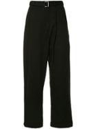 Maison Mihara Yasuhiro Belted Straight-leg Trousers - Black