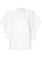 Pose Arazzi Ruffled Sleeve Shirt - White