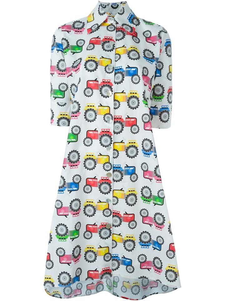 Ultràchic Tractor Print Shirt Dress