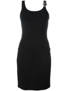 Versus Lion Appliqué Detail Dress, Women's, Size: 46, Black, Viscose/polyamide/spandex/elastane