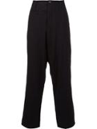 Uma Wang 'tokyo' Pants, Men's, Size: Small, Black, Cotton/ramie/virgin Wool