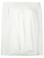 Forte Forte Off Shoulder Top, Women's, Size: 0, Nude/neutrals, Cotton/linen/flax