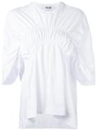 Msgm Pleated Blouse - White