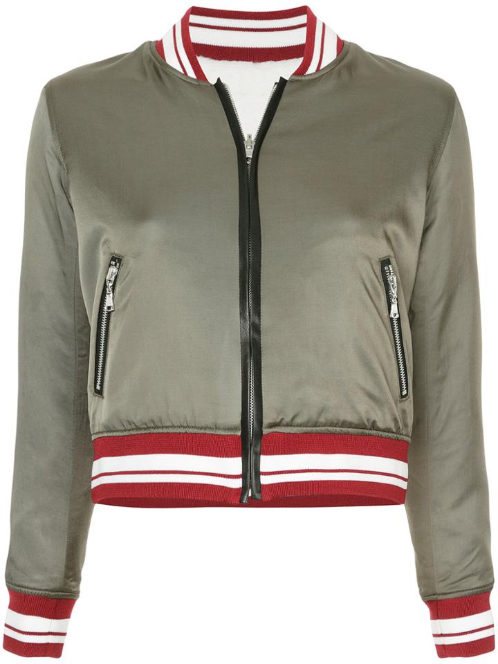 Guild Prime Stripe Bomber Jacket - Green