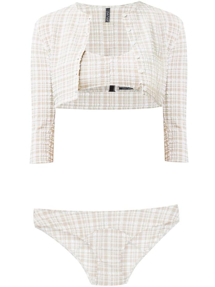 Lisa Marie Fernandez 'genevieve' Plaid Swim Set