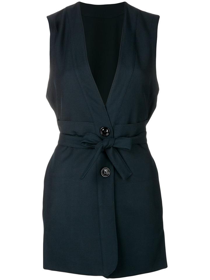 Lemaire Tailored Fitted Waistcoat - Blue