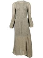 Chloé Ribbed Knit Midi Dress - Neutrals