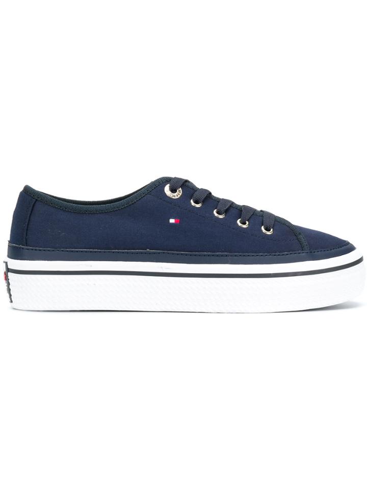 Tommy Hilfiger Flatform Sneakers - Blue