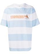 Calvin Klein Jeans Est. 1978 Striped Logo T-shirt - Blue