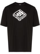 Burberry Logo-print Cotton T-shirt - Black