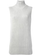 Hermès Pre-owned Sleeveless Knit Sweater - Grey
