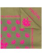 Mr & Mrs Italy Logo Square Scarf - Green