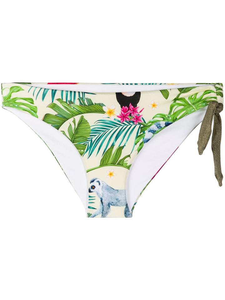 Mc2 Saint Barth Printed Loren Bikini Bottoms - Green