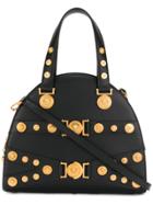 Versace Embellished Medusa Tote - Black
