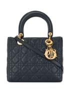 Christian Dior Pre-owned Lady Dior Cannage Tote - Blue