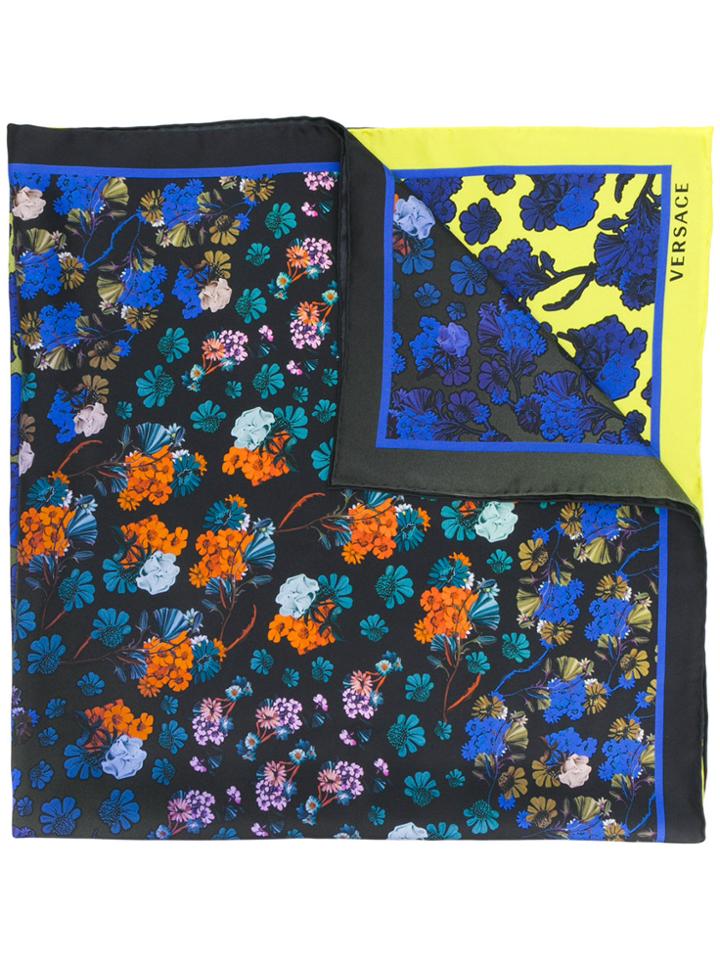 Versace Flower Dégradé Print Foulard - Multicolour