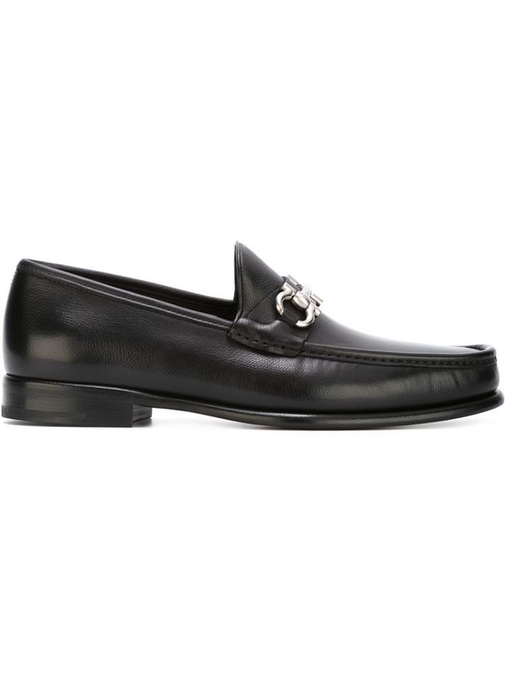 Salvatore Ferragamo Mason Loafers, Men's, Size: 8, Black, Calf Leather