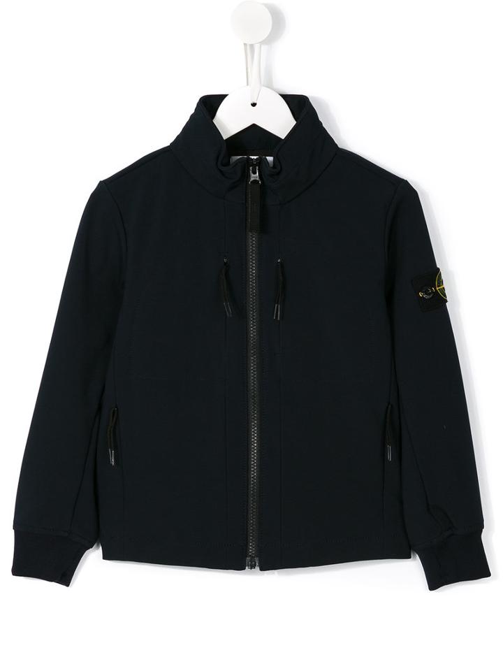 Stone Island Kids Zipped Jacket, Boy's, Size: 6 Yrs, Blue