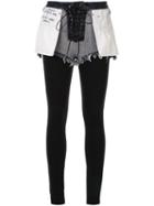 Unravel Project Contrast Slim-fit Trousers - Black