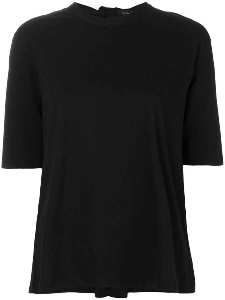 Joseph Bow Detail T-shirt - Black