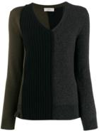 Pringle Of Scotland Colour-block Fitted Sweater - Grey