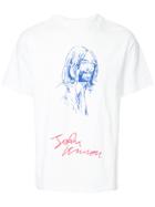Fake Alpha Vintage 1980s John Lennon Print T-shirt - White