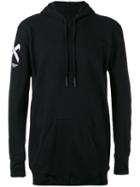 11 By Boris Bidjan Saberi - 'cross' Hoodie - Men - Cotton - S, Black, Cotton