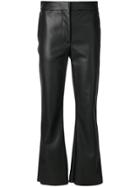 Cédric Charlier Flared Biker Trousers - Black