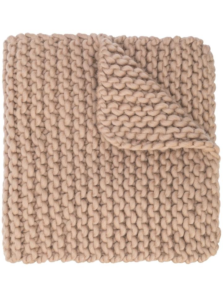 I Love Mr Mittens Billie Chunky Scarf - Brown