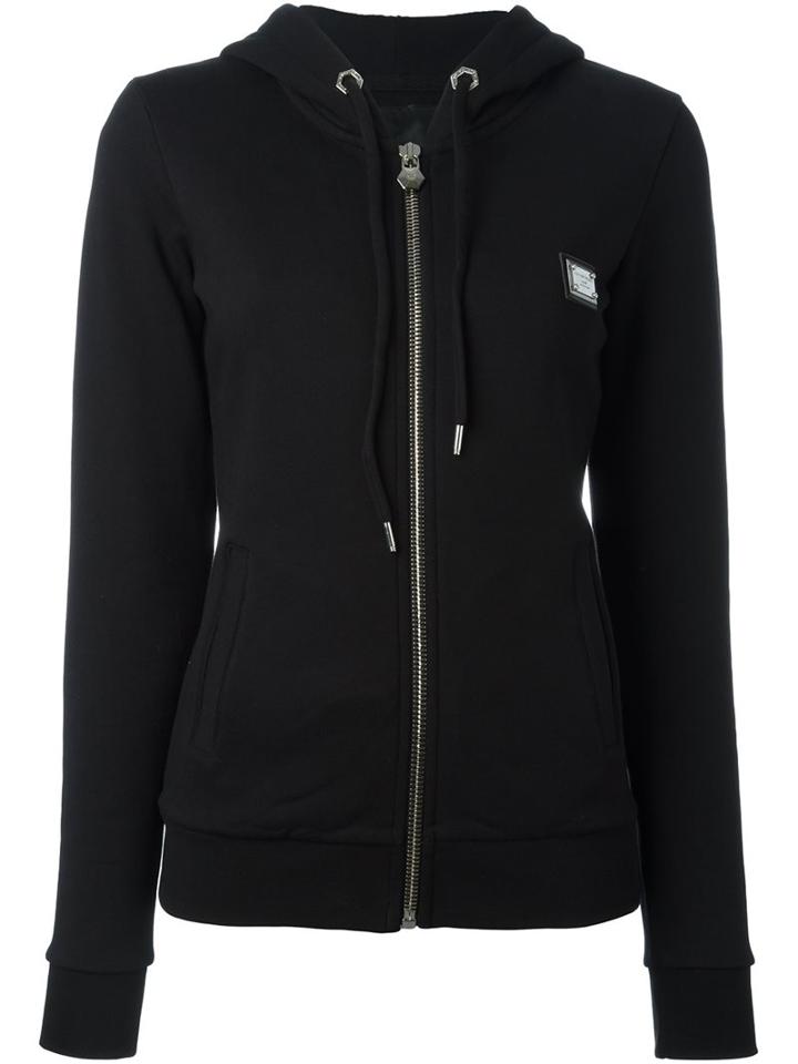 Philipp Plein 'leopardish' Hoodie, Women's, Size: Medium, Black, Cotton