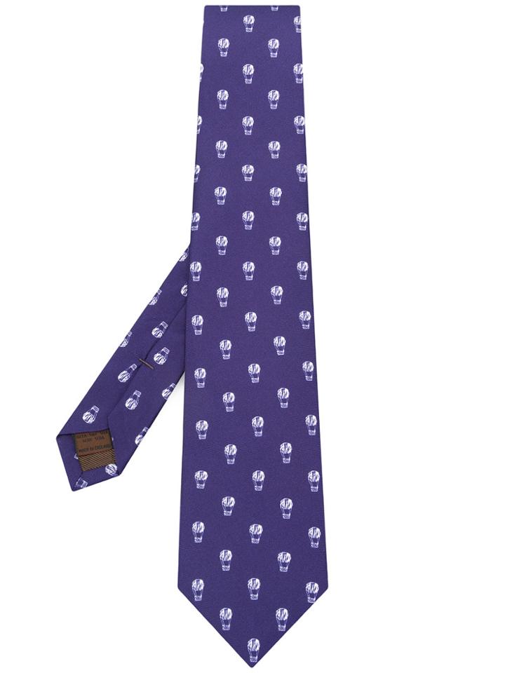 Church's Hot Air Balloon Embroidered Tie - Blue