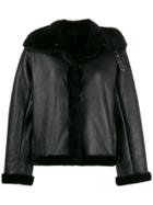 Ymc Oversized Shearling Jacket - Black