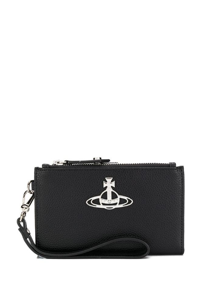 Vivienne Westwood Orb Utility Clutch - Black