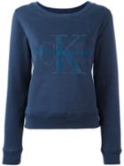 Calvin Klein - 'hadley True Icon' Sweatshirt - Women - Cotton - Xs, Women's, Blue, Cotton