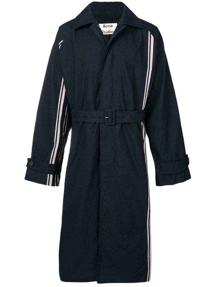 Acne Studios Long Belted Coat - Blue
