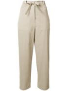 Sara Lanzi Oversize Tapered Trousers - Nude & Neutrals