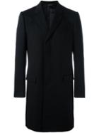 Dolce & Gabbana Single Breasted Coat, Men's, Size: 52, Blue, Cupro/viscose/cashmere/virgin Wool