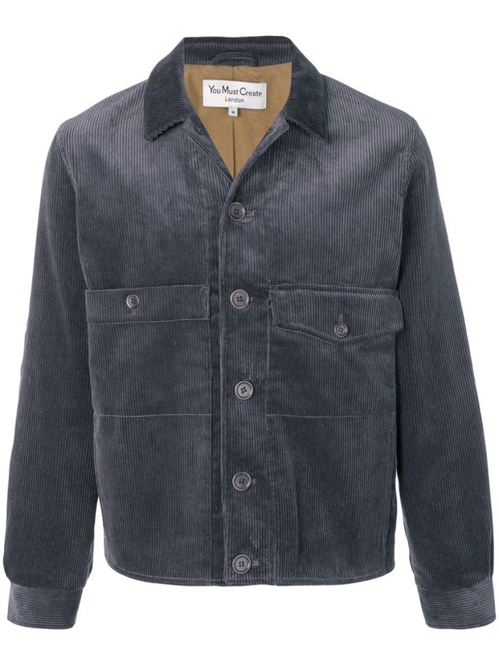 Ymc Corduroy Bomber Jacket - Grey