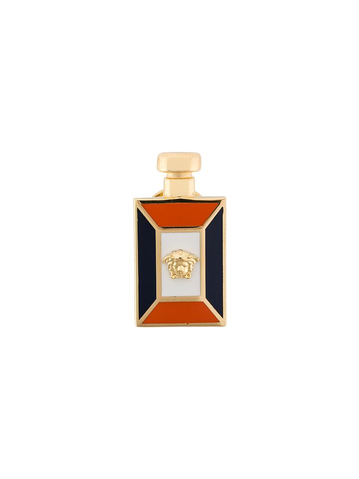 Versace Medusa Logo Brooch - Blue
